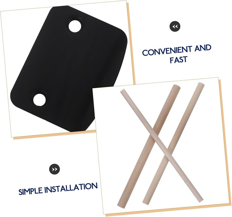 طقم إصلاح صفيحة ضرب الباب مع شرائط خشبية ومسامير لتعزيز أمان الباب الداخلي - Image 5